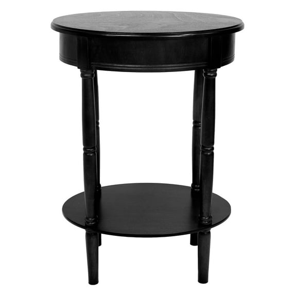 Oriental Furniture 26" Classic Oval shaped Lamp Table