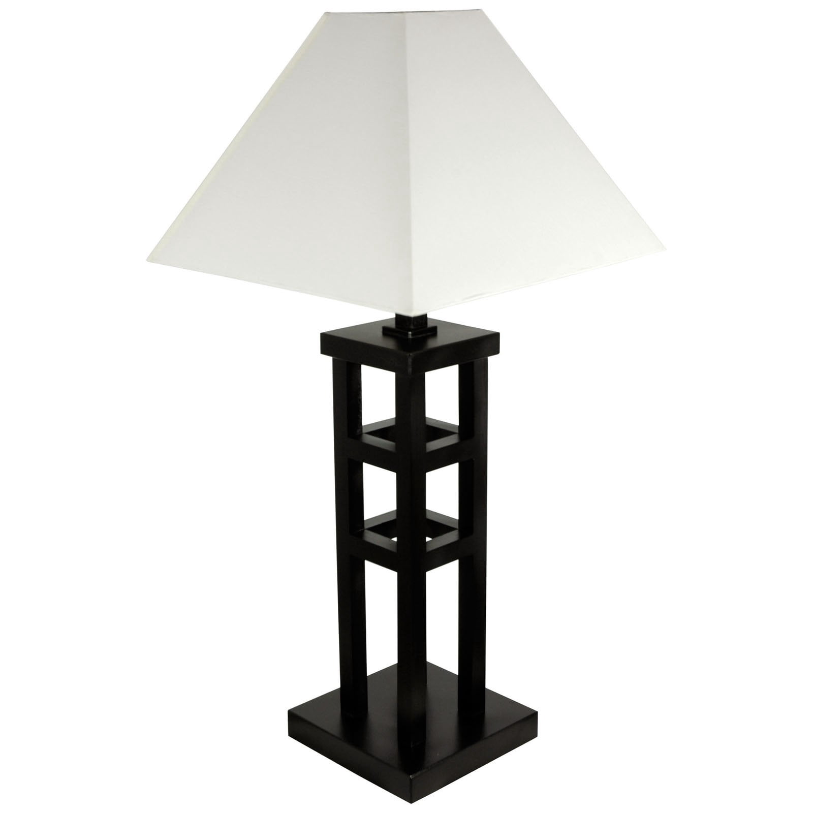 Red Lantern 27" Mosko Table Lamp with Solid Spruce Frame