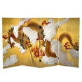 thumbnail image 1 of Oriental Furniture 3 Ft Tall Double Sided "Dragon in the Sky" Canvas Room Divider, 4 panel, printed on canvas, wood, traditional, 1 of 6