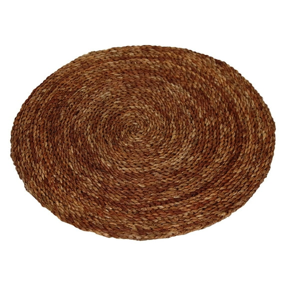 Oriental Furniture 3 ft. Woven Maize Area Rug, mahogany color, indoor item