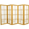 thumbnail image 1 of Red Lantern 4 ft. Short Eudes Shoji Screen - Honey - 5 Panels, 1 of 3
