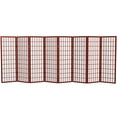 thumbnail image 1 of Red Lantern 4 ft. Short Window Pane Shoji Screen - Rosewood - 8 Panels, 1 of 7