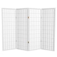 thumbnail image 1 of Red Lantern 4 ft. Short Window Pane Shoji Screen - White - 4 Panels, 1 of 7