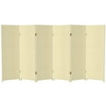thumbnail image 1 of Red Lantern 4 ft. Short Woven Fiber Folding Screen - Cream - 6 Panel, 1 of 6