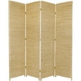 thumbnail image 1 of Oriental Furniture 5 1/2 ft. Tall Bamboo Matchstick Woven Room Divider, Natural color, 4 panels, 1 of 3