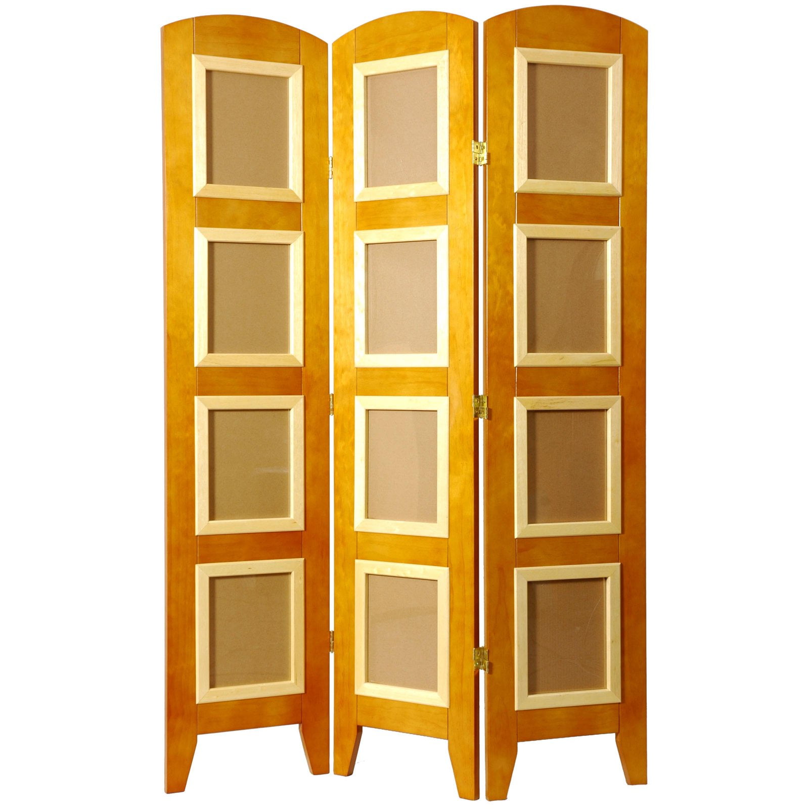 Rosewood 3-Panel Shoji Photo Display Room Divider