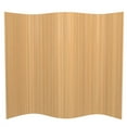 thumbnail image 1 of 6 Ft Tall Bamboo Wave Screen, Honey, 1 of 7
