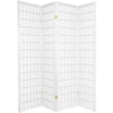 Oriental Furniture 5 ft. Tall Window Pane Shoji Screen - Walnut - 5 ...