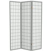 Oriental Furniture 5 ft. Tall Window Pane Shoji Screen - Walnut - 5 ...