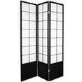 thumbnail image 1 of Oriental Furniture 6 Ft Tall Zen Shoji Room Divider, 3 panel, Black, traditional, 1 of 4