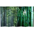 thumbnail image 1 of Oriental Furniture 6 ft. Tall Bamboo Tree Canvas Room Divider - 4 Panel, 1 of 5