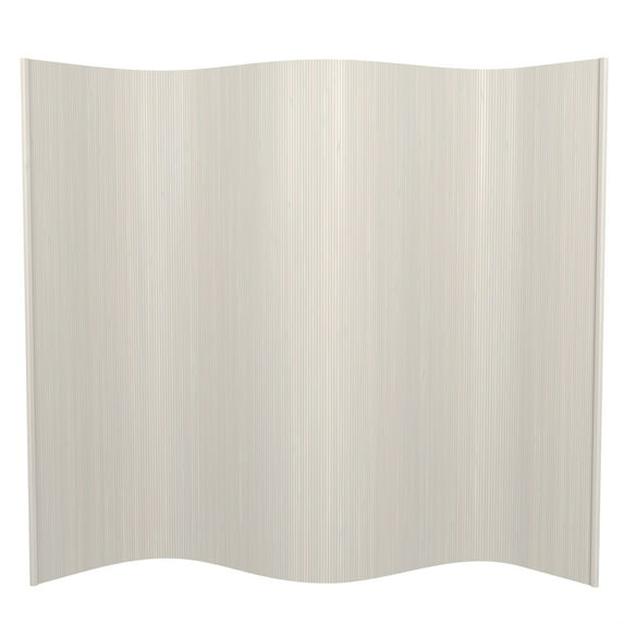 6 ft. Tall Bamboo Wave Screen - White