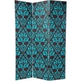 thumbnail image 1 of Oriental Furniture 6 ft. Tall Double Sided Damask Room Divider - 3 Panel, 1 of 3