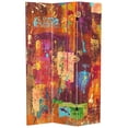 thumbnail image 1 of Red Lantern 6 ft. Tall India Double Sided Canvas Room Divider, 1 of 7