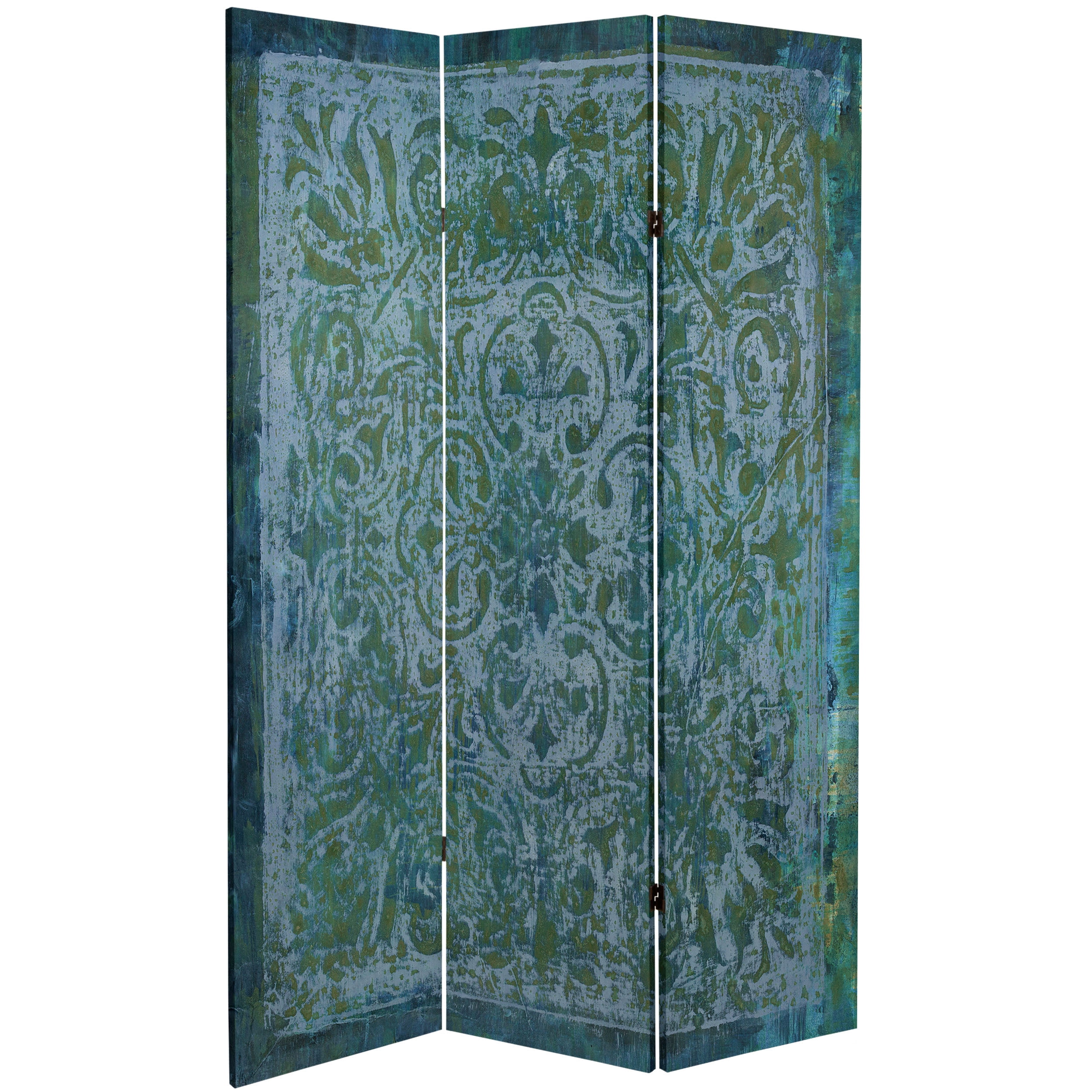Oriental Furniture 6 ft. Tall King's Garden Canvas Room Divider