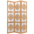 thumbnail image 1 of Oriental Furniture 6 ft. Tall Long Life Shoji Screen - 3 Panel - Natural, 1 of 3