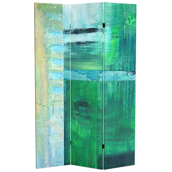 Oriental Furniture 6 ft. Tall Ravello Canvas Room Divider - 3 Panel