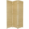thumbnail image 1 of Oriental Furniture 6 ft. Tall Rush Grass Woven Room Divider - 3 Panel - Natural, 1 of 3