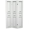 thumbnail image 1 of Oriental Furniture 6 ft. Tall White Door Panel Canvas Room Divider - 3 Panel, 1 of 7