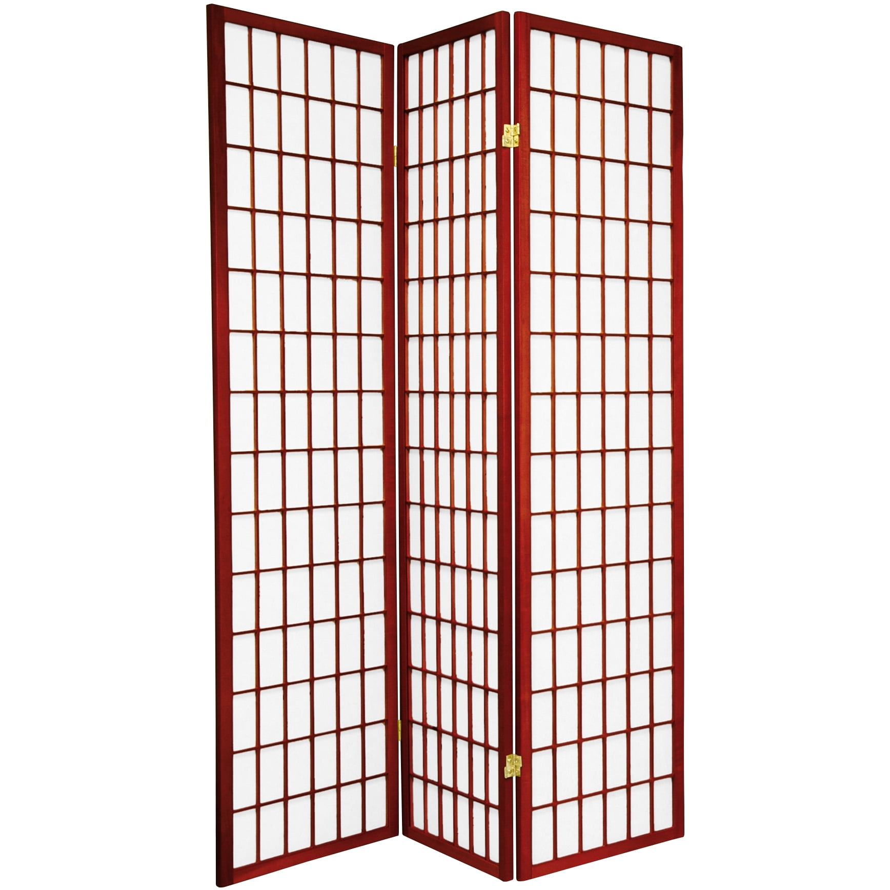Rosewood 6 ft Tall Shoji Screen with Spruce Frame