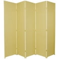 thumbnail image 1 of Oriental Furniture 6 ft. Tall Woven Fiber Room Divider - 5 Panel - Dark Beige, 1 of 2