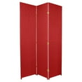 thumbnail image 1 of Oriental Furniture 6 ft. Tall Woven Fiber Room Divider - Cherry Red - 3 Panel, 1 of 2