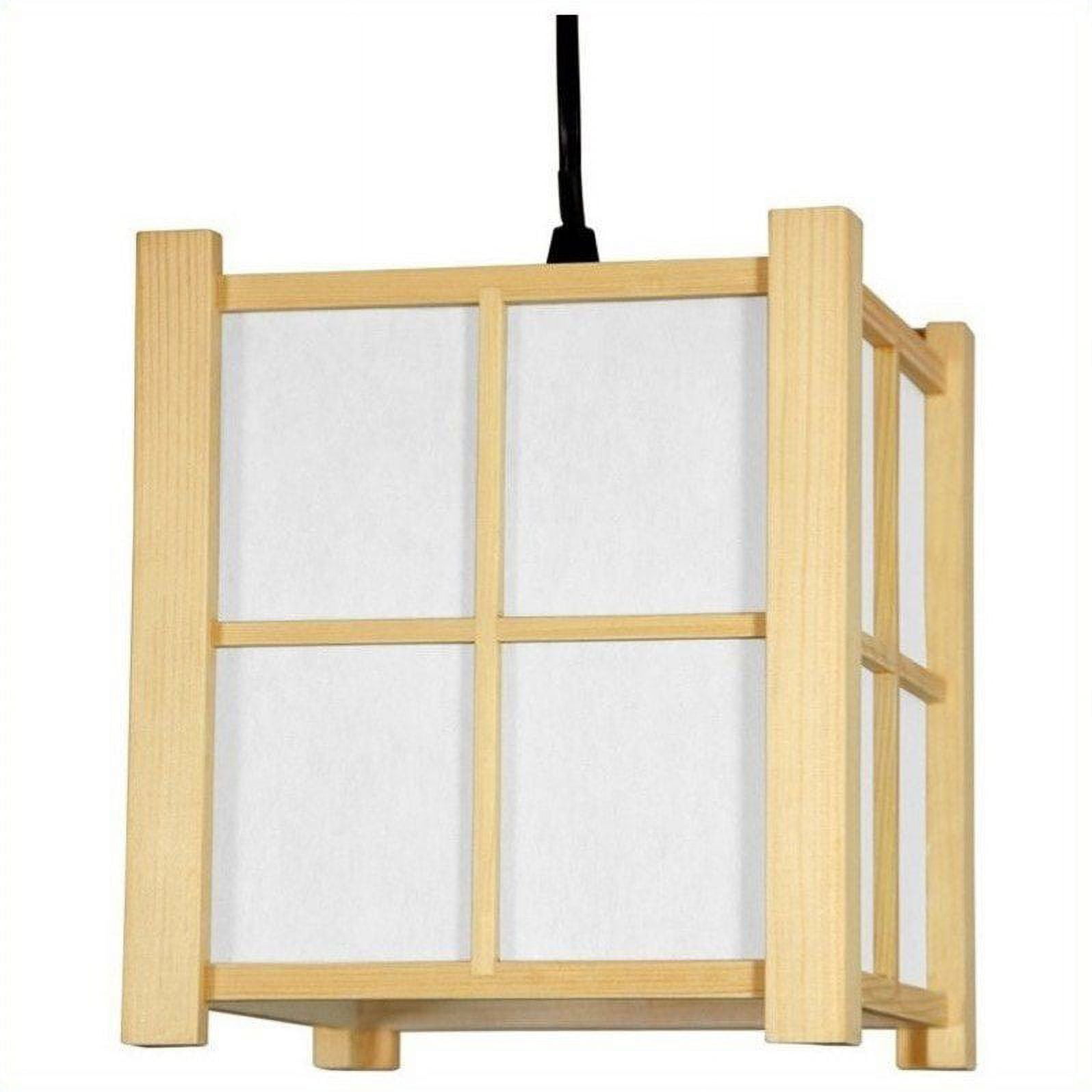 Oriental Furniture 7.5" Boku Japanese Hanging Lantern, traditional, table/ hanging lamp