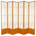 thumbnail image 1 of Red Lantern 7 ft. Tall Eudes Shoji Screen - Honey - 6 Panels, 1 of 3