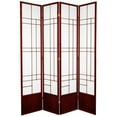 thumbnail image 1 of Oriental Furniture 7 Ft Tall Eudes Shoji Screen, rosewood color, 4 panel, 1 of 3
