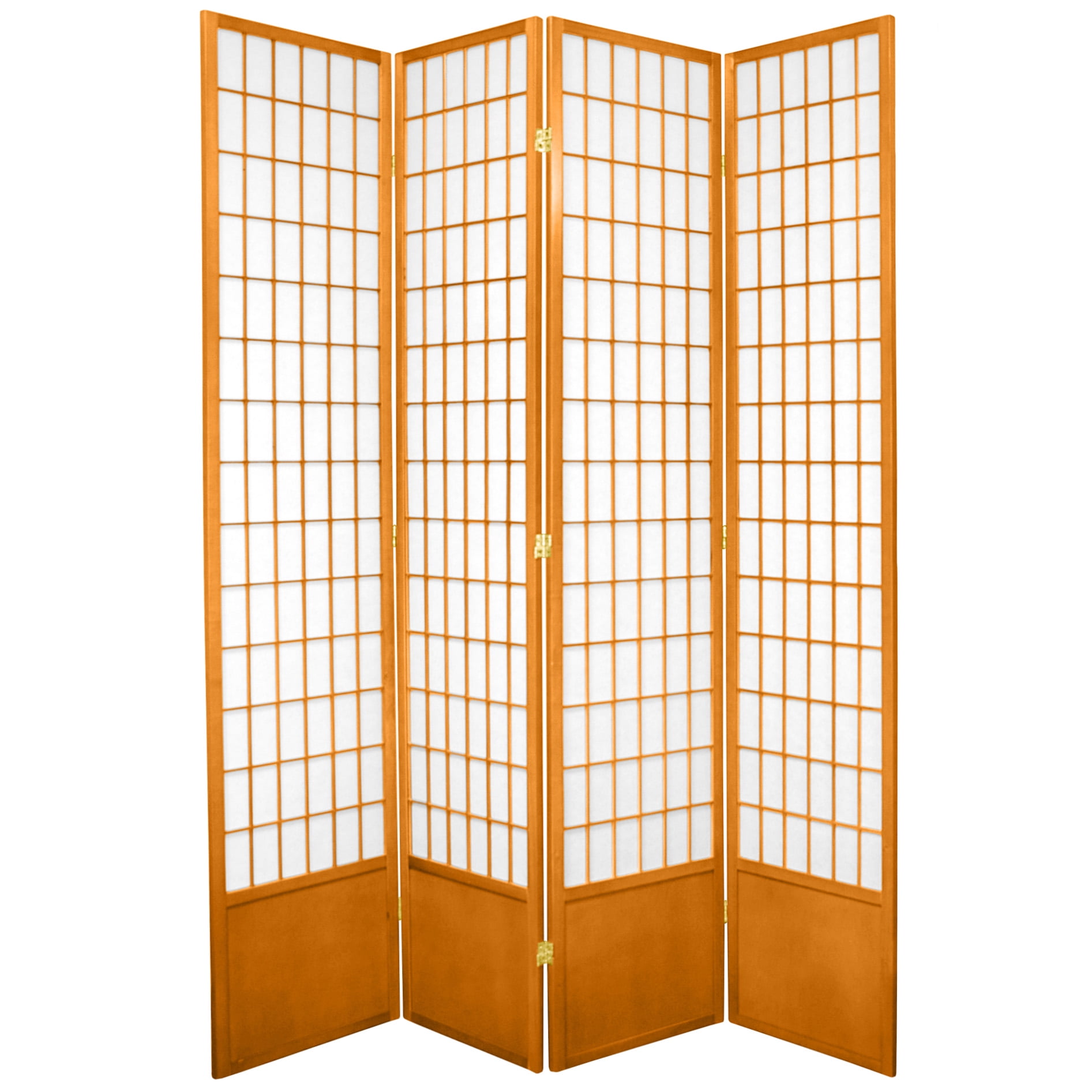 Oriental Furniture 7 Ft Tall Window Pane Shoji Screen, Shoji