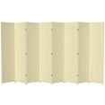 thumbnail image 1 of Red Lantern 7 ft. Tall Woven Fiber Folding Screen - Cream - 8 Panel, 1 of 6