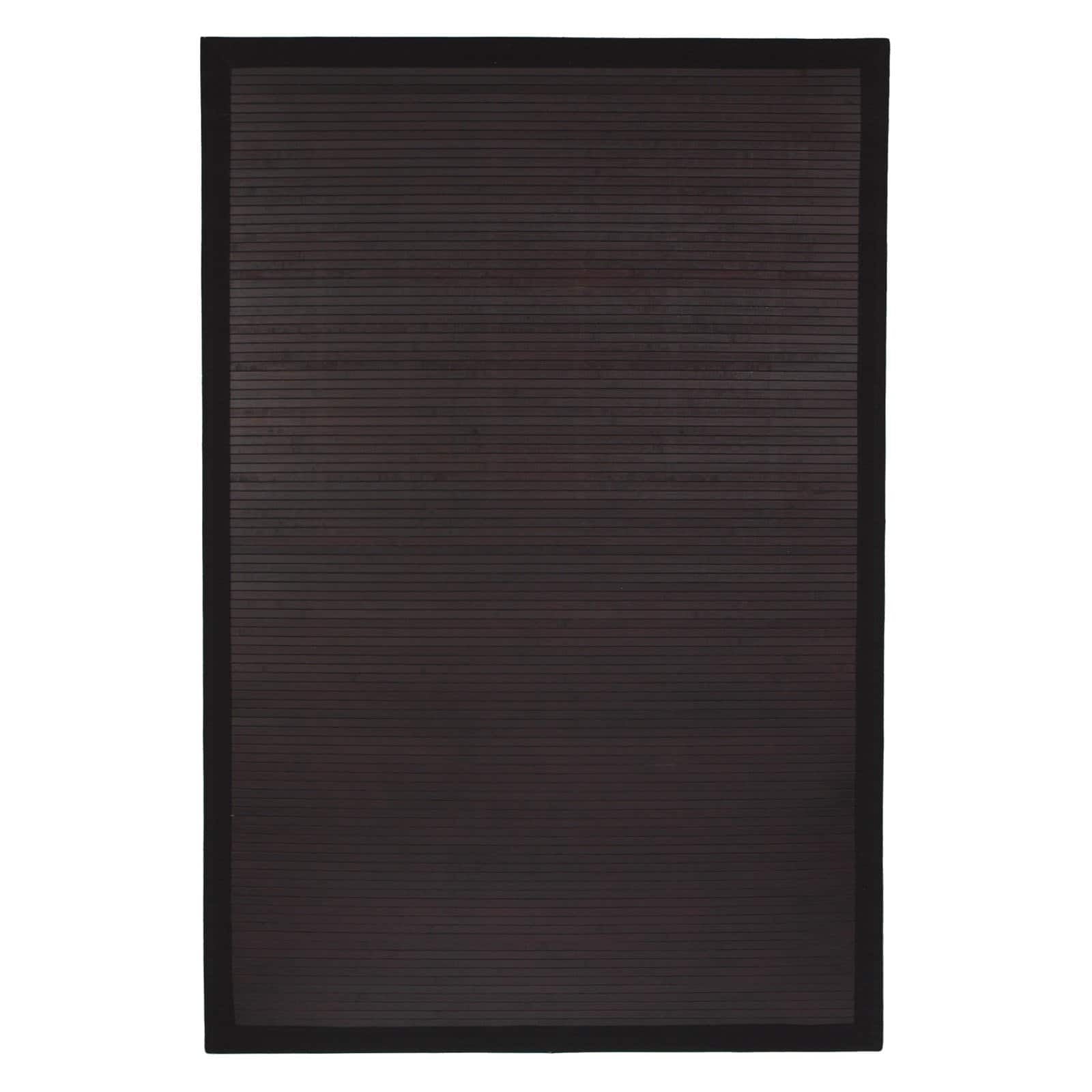 Mocha Oriental Handmade Viscose Rug 4' x 6'