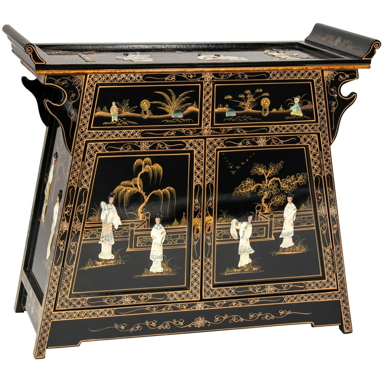 Oriental sale accent cabinet