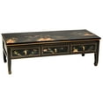 thumbnail image 1 of Oriental Furniture Black Lacquer Coffee Table - Landscape, 1 of 6