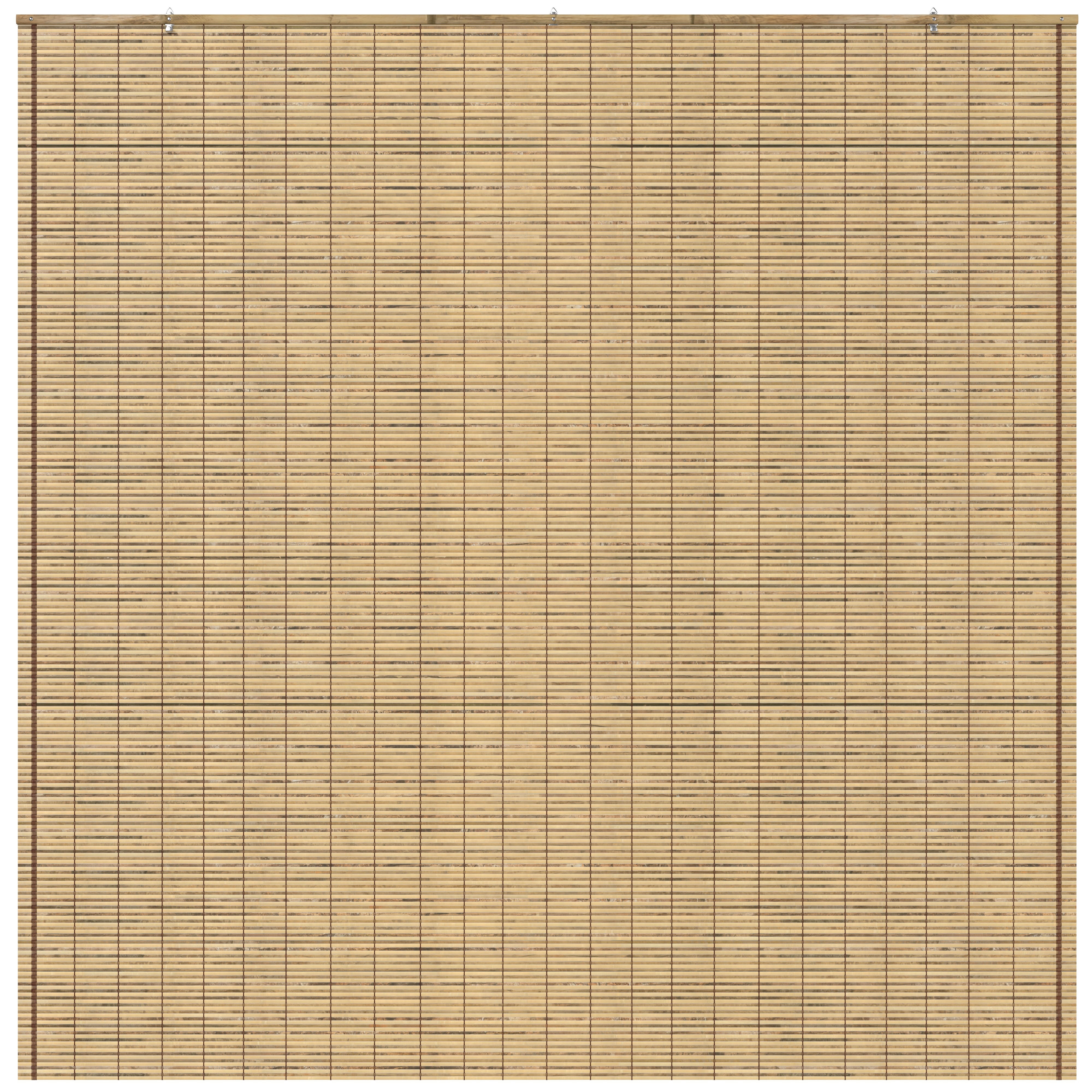 Red Lantern Burnt Bamboo Cordless Window Shade - Tortoise 72" W