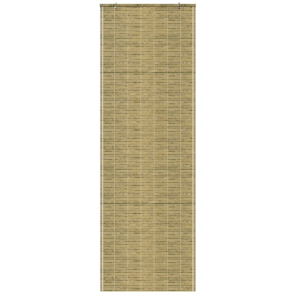 Red Lantern Burnt Bamboo Cordless Window Shade - Natural 24" W