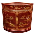 thumbnail image 1 of Oriental Furniture Corner Cabinet, 32.00"H, living room item, dining room, 1 of 3