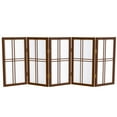 thumbnail image 1 of Red Lantern 2 ft. Short Desktop Double Cross Shoji Screen - Walnut - 5 Panels, 1 of 8