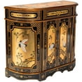 thumbnail image 1 of Red Lantern Gold Lacquer Cabinet - Cranes, 1 of 7