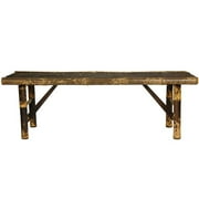 Oriental Furniture Japanese Bamboo Folding Indoor Backless Bench