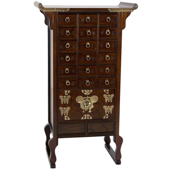 Oriental Furniture Korean Style 18 Drawer Herbal Medicine Apothecary Chest