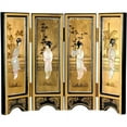 thumbnail image 1 of Oriental Furniture Mini Lacquer Screens, decorative item, oriental design, any occasion, any room, hand crafted, 18.5"W x 14"H, 1 of 2
