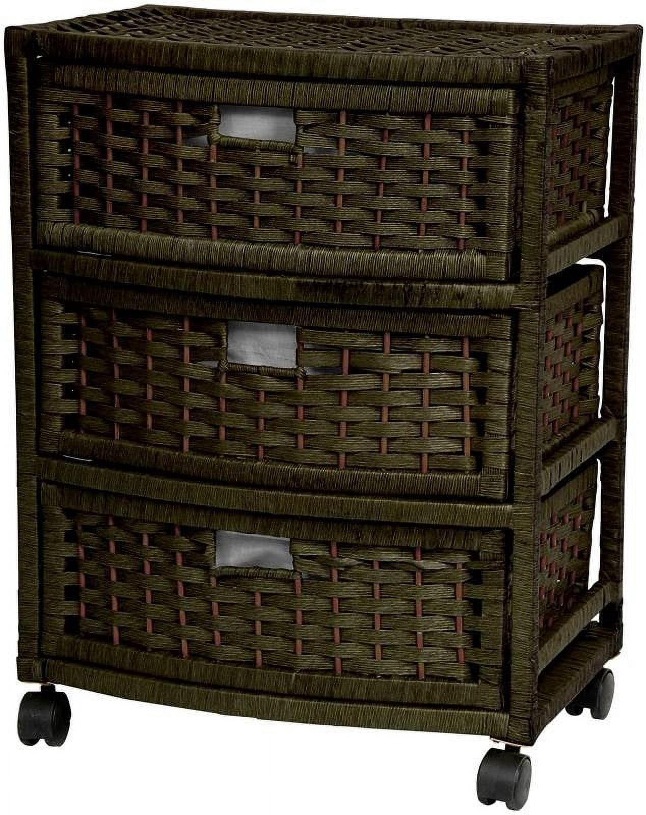 Oriental Furniture Natural Fiber Chest of Drawers, 3 Drawer - Walmart.com