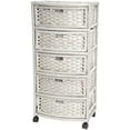 thumbnail image 1 of Oriental Furniture Natural Fiber Chest of Drawers, 5 Drawer, 1 of 2