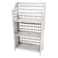 thumbnail image 1 of Oriental Furniture Natural Fiber Shelving Unit, 3 Shelf, white color, 1 of 2