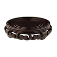 thumbnail image 1 of Oriental Furniture Rosewood Carved Stand, Size 10, 9", 1 of 2