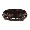 thumbnail image 1 of Oriental Furniture Rosewood Carved Stand, Size 10, 1 of 2