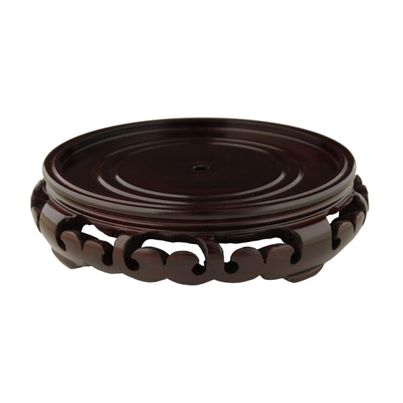 Oriental Furniture Rosewood Carved Stand, Size 10