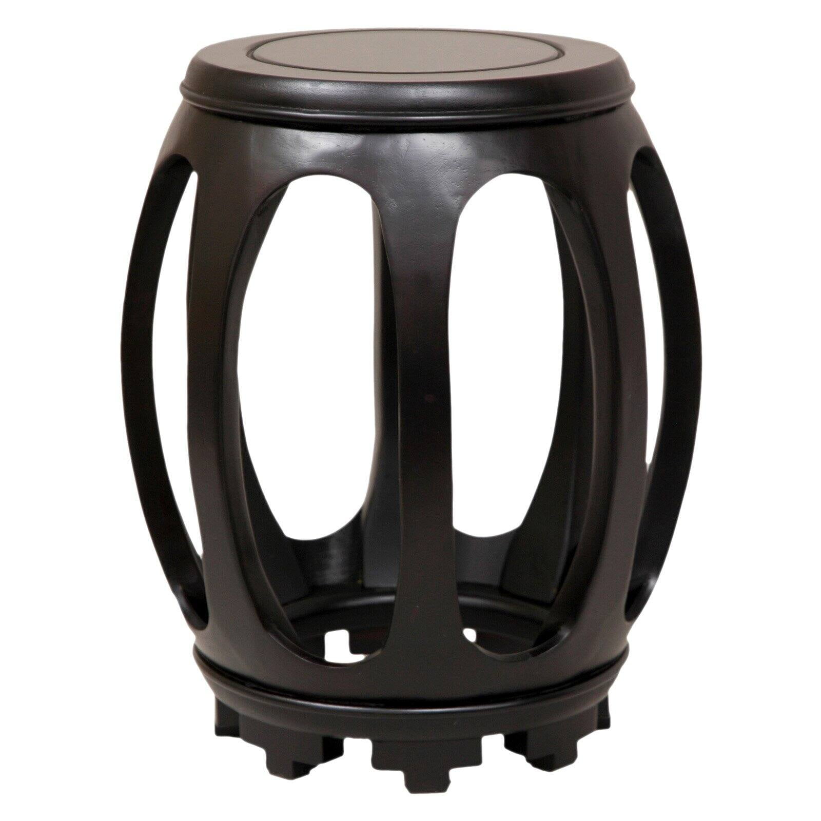 Exotic Rosewood Matte Lacquer Circular End Table
