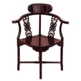 thumbnail image 1 of Oriental Furniture Rosewood Corner Chair, Rosewood color, 32.50"H, 1 of 2